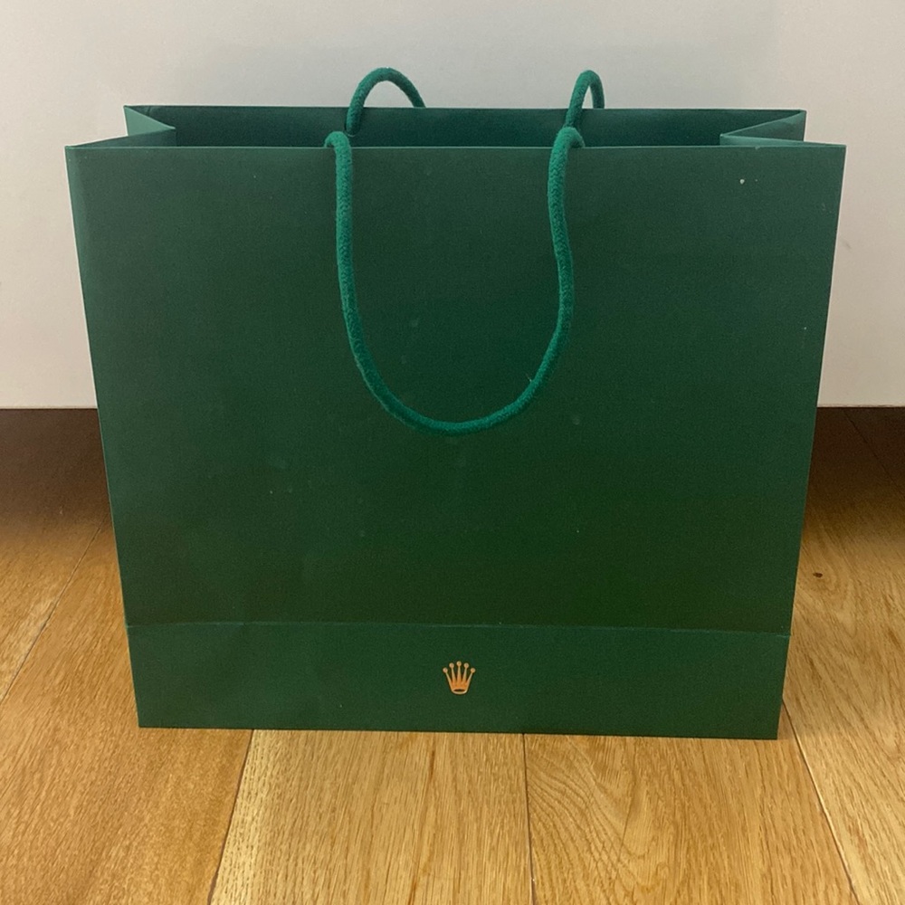 Authentic Rolex gift bag